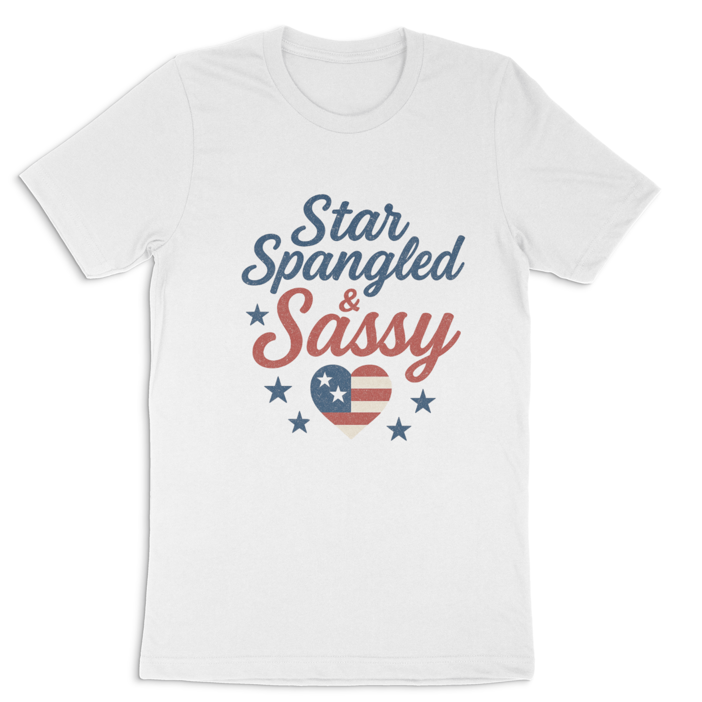 Dirt Road Outfitters "Star Spangled & Sassy" Tee - White
