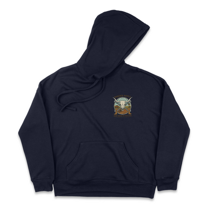 Dirt Road Outfitters "Rancher Hustle" Unisex Pullover Hoodie - Navy