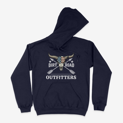 Dirt Road Outfitters - "Iconic" Pullover Hoodie - Navy Blue