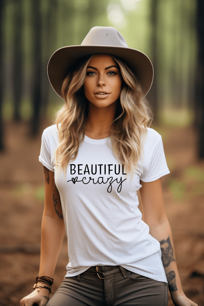 Dirt Road Outfitters "Beautiful Crazy" Tee - White
