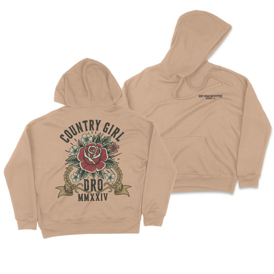 Dirt Road Outfitters - Country Girl Pullover Hoodie - Tan