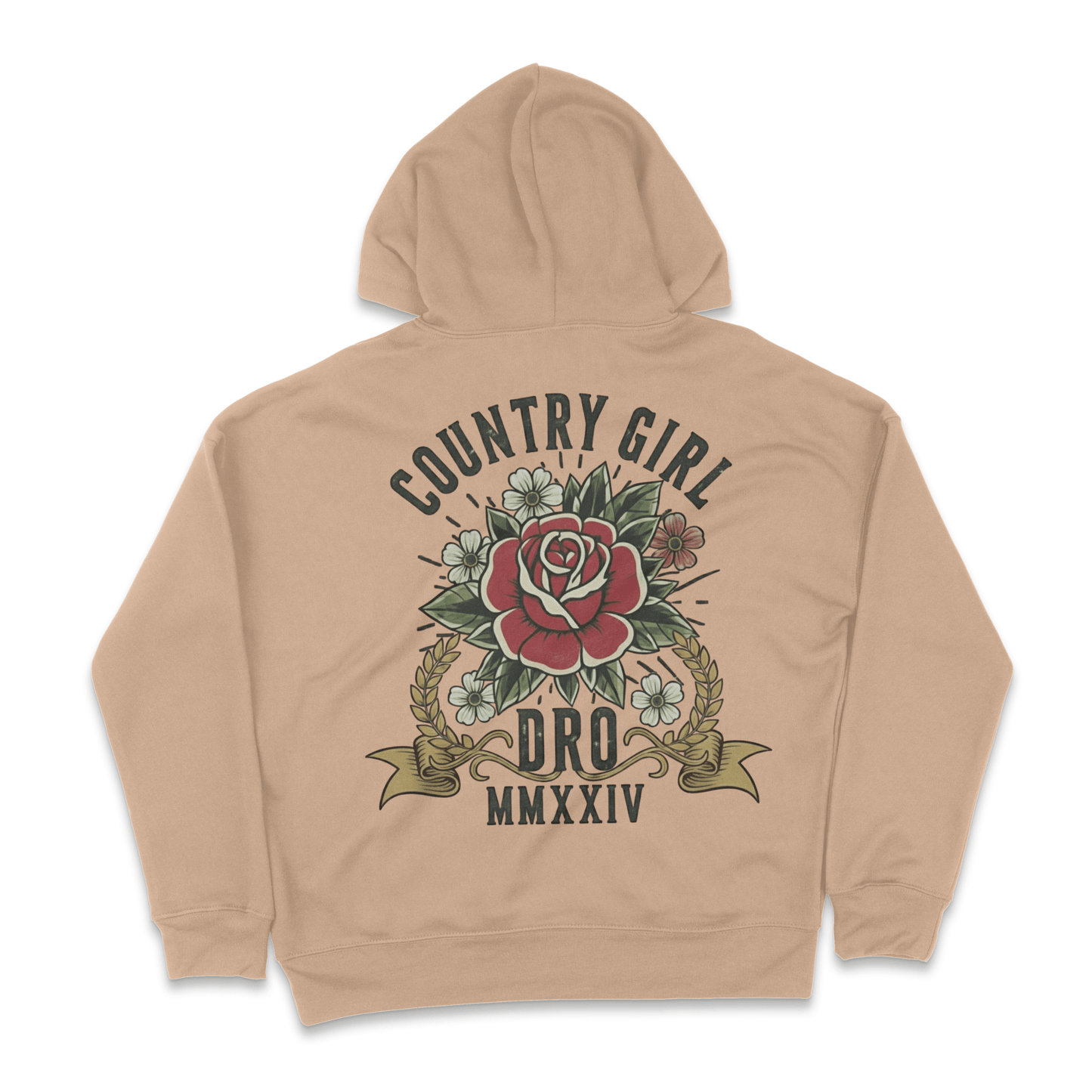 Dirt Road Outfitters - Country Girl Pullover Hoodie - Tan