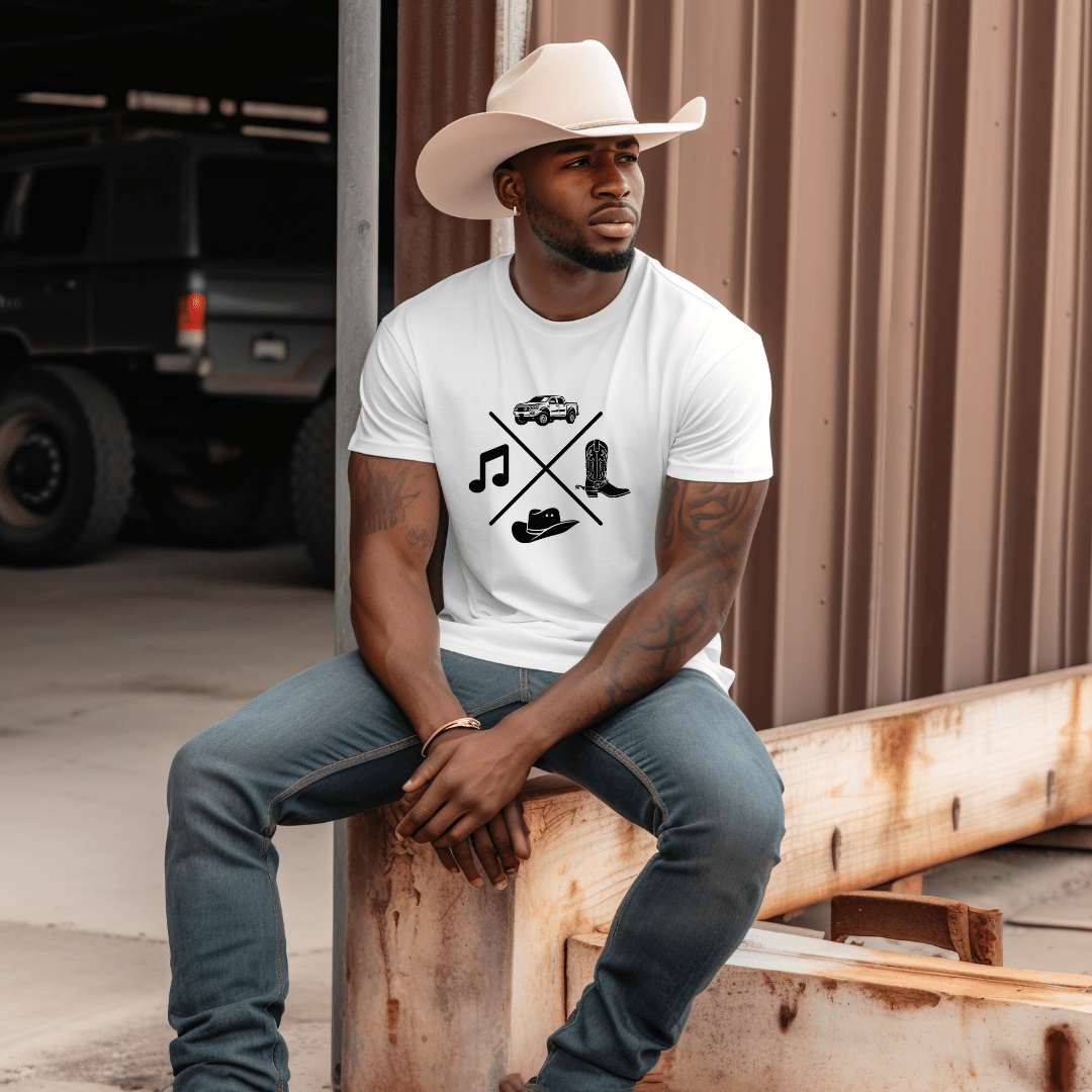 Dirt Road Outfitters "Country Life Essentials" Tee - White