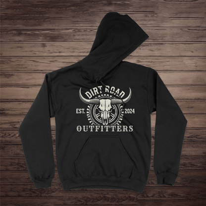 Dirt Road Outfitters "Established" Pullover Hoodie - Black