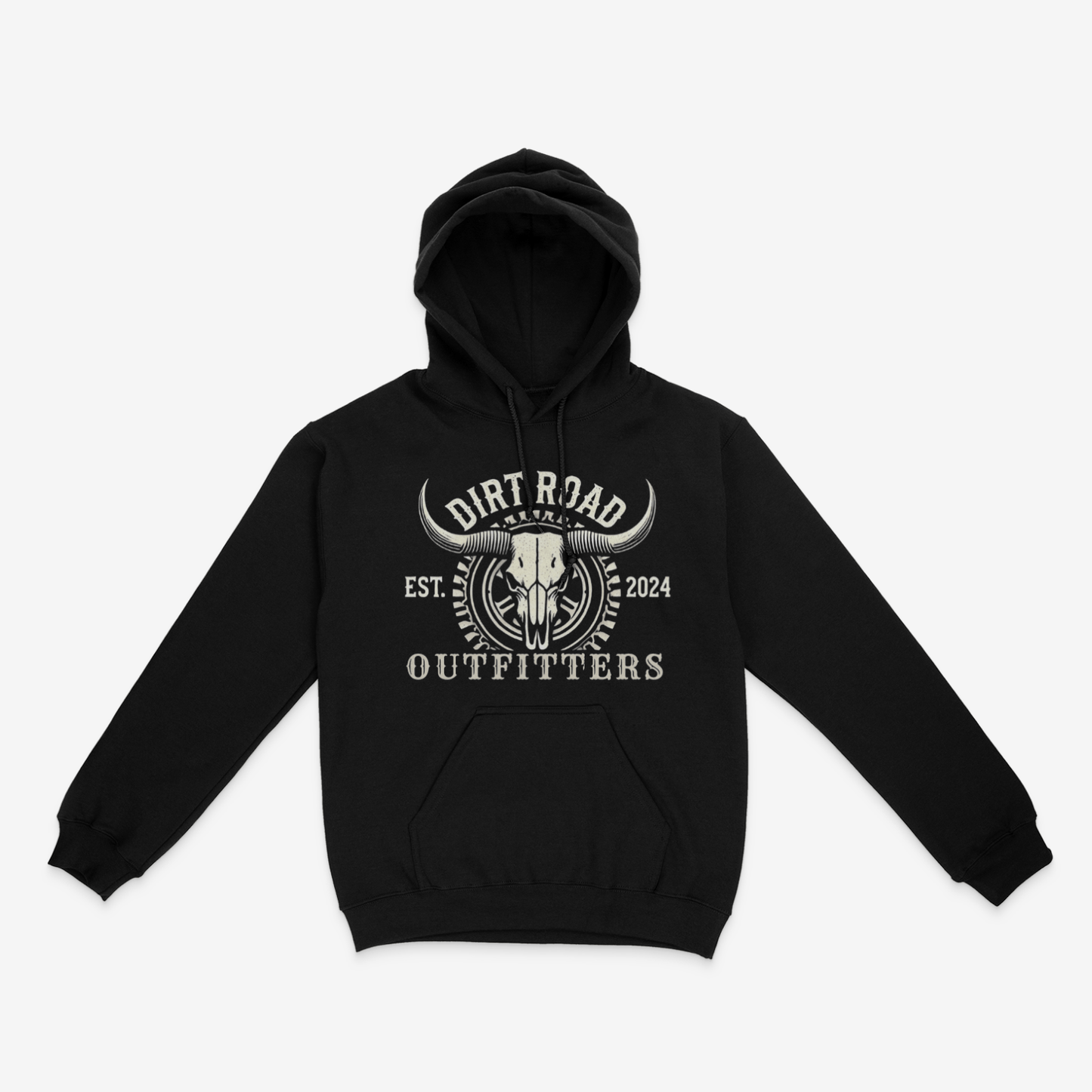 Dirt Road Outfitters "Established" Pullover Hoodie - Black
