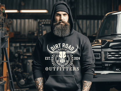 Dirt Road Outfitters "Established" Pullover Hoodie - Black