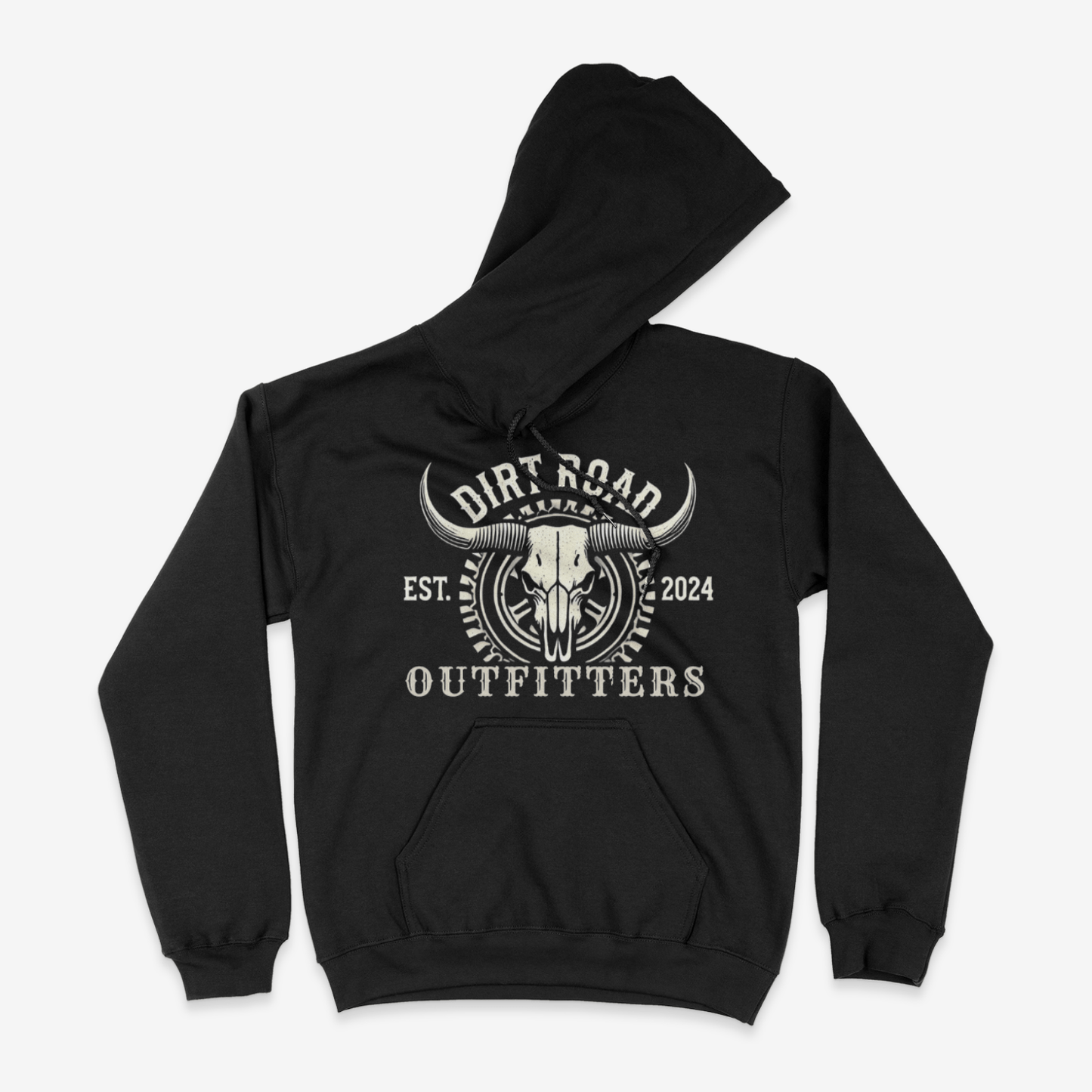 Dirt Road Outfitters "Established" Pullover Hoodie - Black