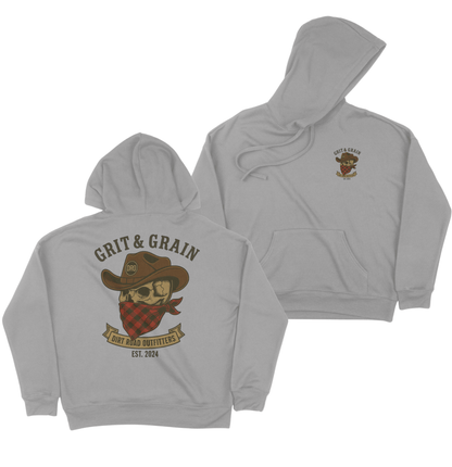 Dirt Road Outfitters "Grit & Grain" Pullover Unisex Hoodie - Athletic Heather