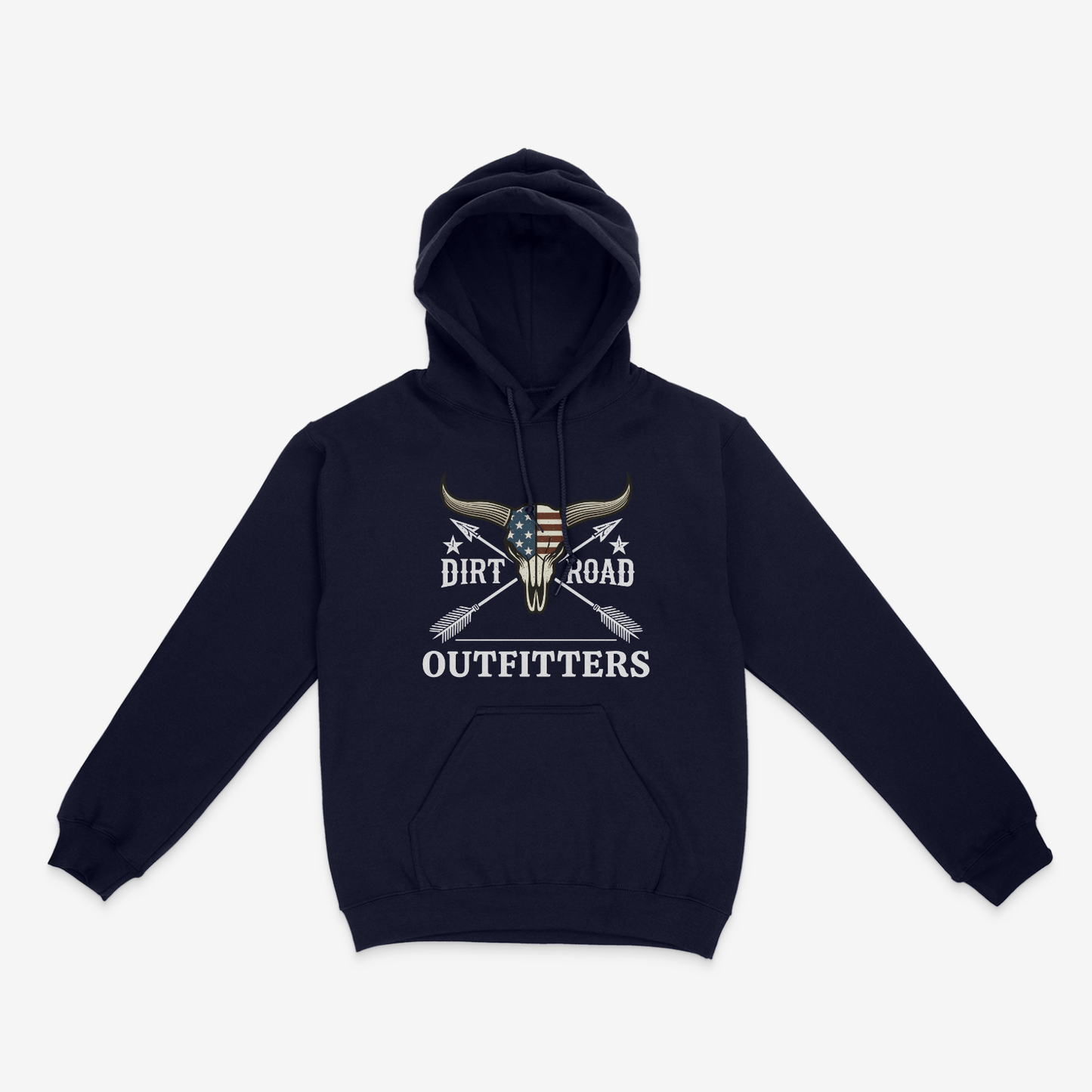 Dirt Road Outfitters - "Iconic" Pullover Hoodie - Navy Blue