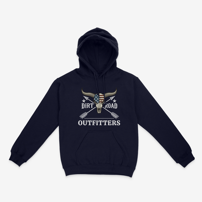 Dirt Road Outfitters - "Iconic" Pullover Hoodie - Navy Blue