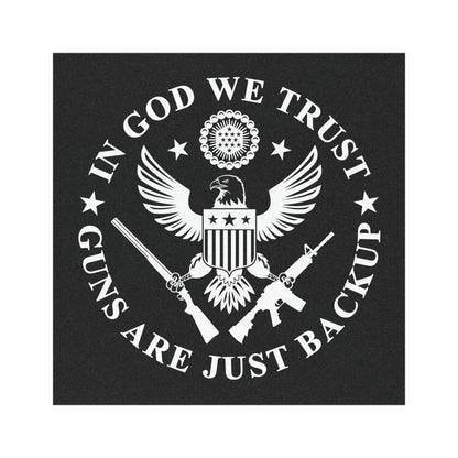 Dirt Road Outfitters "In God We Trust" Car Magnet - Black