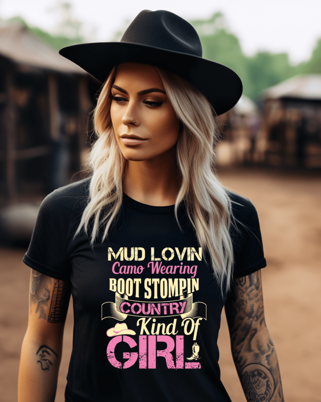 Dirt Road Outfitters "Mud Lovin" Tee - Black