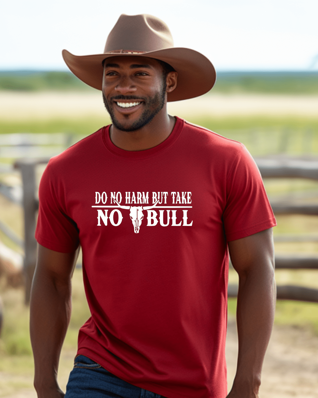 Dirt Road Outfitters "No Bull" Tee - Red