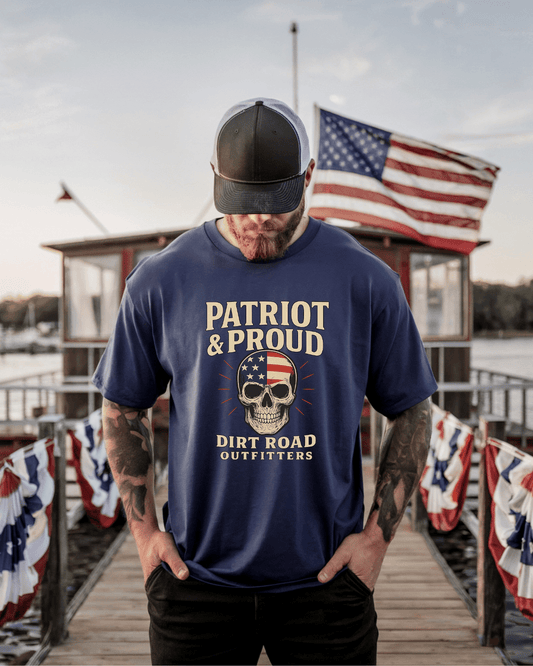 Dirt Road Outfitters "Patriot and Proud" Tee - True Navy