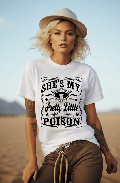 Dirt Road Outfitters - "Pretty Little Poison" Tee - White