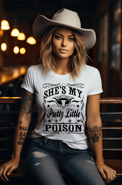 Dirt Road Outfitters - "Pretty Little Poison" Tee - White