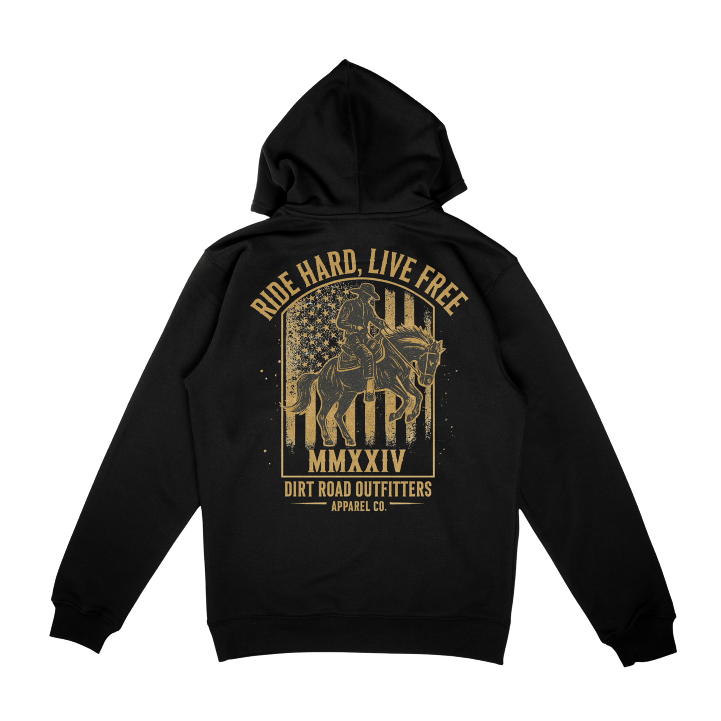 Dirt Road Outfitters - Ride Hard, Live Free Unisex Pullover Hoodie