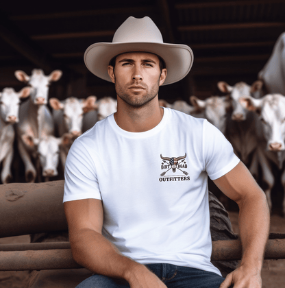 Dirt Road Outfitters "Save the American Family Farm" Tee - White