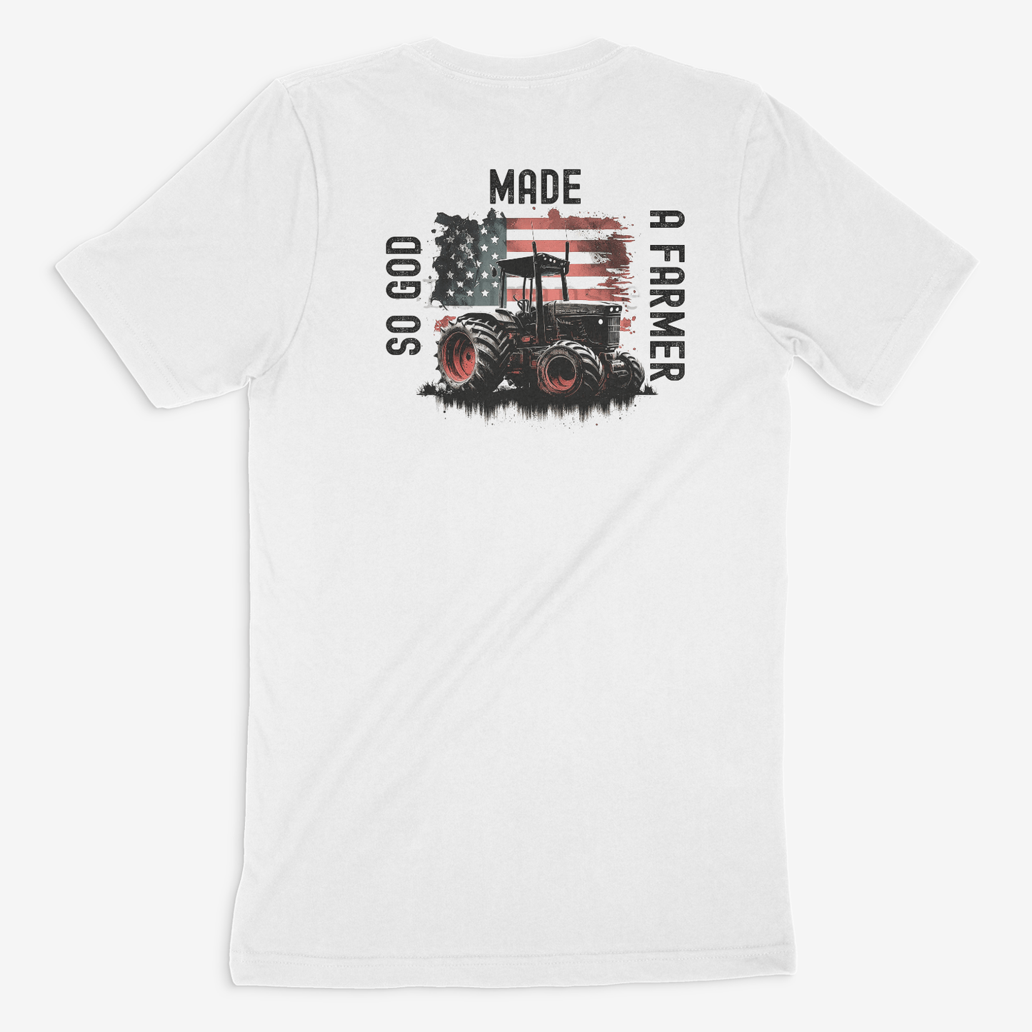 Dirt Road Outfitters - "So God Made a Farmer" Tee - White