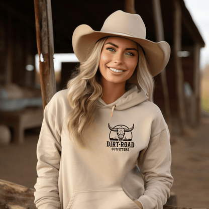 Dirt Road Outfitters "Western" Pullover Hoodie - Sand